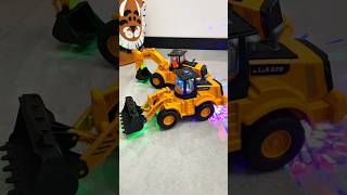 JCB Exclusive Bulldozer Backhoe Loader Truck Toy with Lights amp Music  Construction Fun [upl. by Milas]