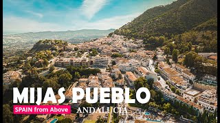 MIJAS Pueblo Spain Andalucia  Drone footage 4K [upl. by Anyale]