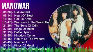 Manowar 2024 MIX Playlist  Hail And Kill Heart Of Steel Call To Arms Warriors Of The World U [upl. by Nylavad]