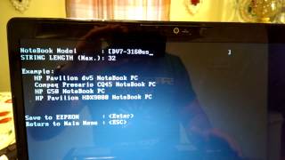 HP Laptop Motherboard programming how to DV7 3160us part 2 [upl. by Anirbak]