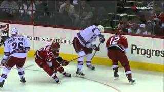 Eric Staal crushes brother Marc 22211 [upl. by Nnyletak]