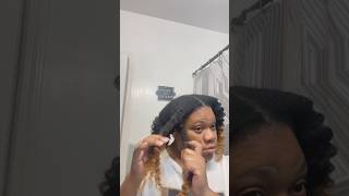 braid out using Hair And Glow Co leave in and hair butter braidout twistout type4hair [upl. by Frederiksen]