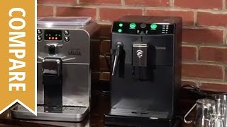 Compare Gaggia Brera and Saeco Pure Espresso Machines [upl. by Karylin]