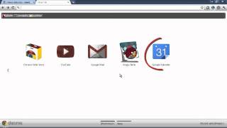 Chrome  Google Kalender mit einem Klick aufrufen [upl. by Aihtekal]