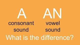 Diferencias entre A y An [upl. by Eniluqcaj808]