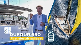 First Electric Sailboat ⚡ launched by Dufour Shipyard [upl. by Keily]