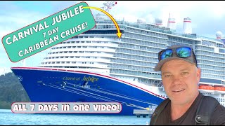 Carnival Jubilee 7 Day Caribbean Cruise All 7 Days In One Video Carnivals Newest Ship [upl. by Feldt364]