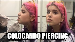 PIERCING VERTICAL LABRET  PREÇO DOR CUIDADO CICATRIZAÇÃO [upl. by Bara]