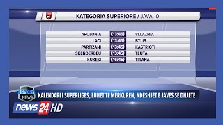 Kalendari i Superliges luhet te merkuren ndeshjet e javes se dhjete [upl. by Ayres]