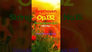 Beethoven Op132 String Quartet No15 4th Mov Gewandhaus [upl. by Nuyh]