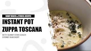 Healthy Instant Pot Zuppa Toscana Soup Recipe [upl. by Lynnette677]