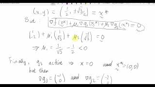 KuhnTucker First Order Necessary Conditions with Inequality Constraints [upl. by Almita]