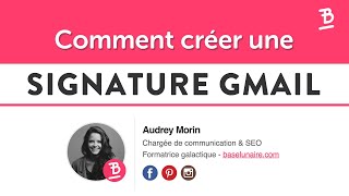 Comment Créer une Signature Gmail Professionnelle avec Images Logo et Icônes de Réseaux Sociaux [upl. by Bess]