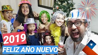 🎉 FELIZ AÑO NUEVO 2019 EN CHILE CELEBRANDO EN FAMILIA [upl. by Rennie]