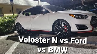 Veloster N DCT vs Mustang GT vs 135i [upl. by Renferd]