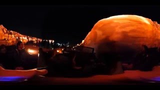 youtube 360 Radiator Springs Disneyland at night [upl. by Kilian90]