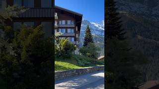 Grindelwald🇨🇭 nature relaxing switzerlands mountains swissvillage viralvideo shorts alps [upl. by Nednarb]