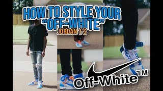 How to Style The OffWhite Jordan 1 UNCs 🔥 OFFWHITE JORDANS [upl. by Ynnav]