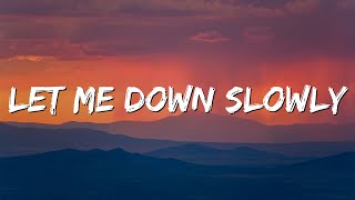 Alec Benjamin  Let Me Down Slowly Lyrics [upl. by Raamaj]