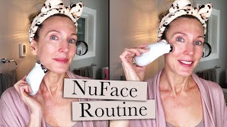 My Full NuFace Routine In Real Time [upl. by Mima74]