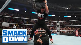 FULL SEGMENT Roman Reigns lays waste to The Bloodline SmackDown Aug 9 2024 [upl. by Rahsab]