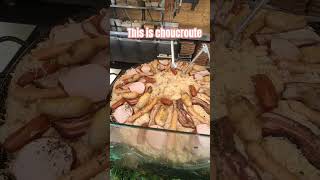 What is choucroute A winter dish at the Christmas market at la Défense winterfoodchristmasfood [upl. by Worra]