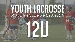 12U Boys Lacrosse Rules Interpretation 2017 [upl. by Ecyned102]