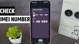 how to check imei number in nothing phone 2a [upl. by Daiz]