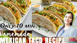 Homemade Mexican tacos recipe  Mexican taco  easy recipe [upl. by Octavian951]