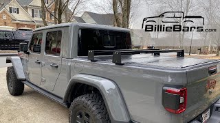 BillieBars Rack System for 2021 Jeep Gladiator Mojave with Hard Trifold Tonneau IT IS AWESOME [upl. by Myrna]