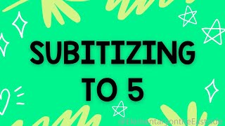 Subitizing to 5 [upl. by Rasec]