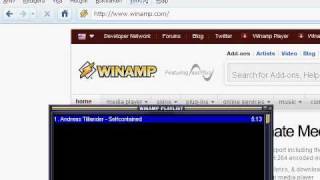 Winamp  disappearing main screen [upl. by Esille]