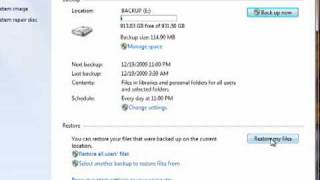 How to restore files in Windows 7 [upl. by Dahle767]