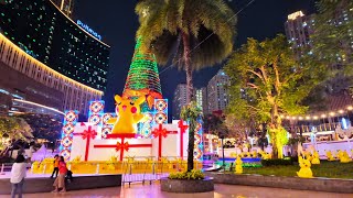 Walking in Central Park Mall Jakarta  Festive Walk Amidst YearEnd Crowds and Christmas Vibes  4K [upl. by Ellehcer]