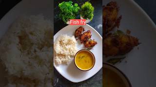 Surmai fish fry 😋🤤 fish fry with dal chawal  vayralshorts foodlovers shortvideo fish recipe 🍤 [upl. by Selmore]