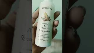 Regolith Almond amp Vitamin E Body lotion Review shortsfeed whitening body lotion love [upl. by Enenaej983]