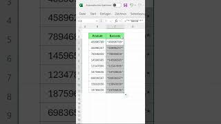 Barcodes in Excel erstellen und drucken excel office365 [upl. by Waers688]