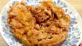 Telur dadar crispy  How to make crispy scramble egg [upl. by Zosi]