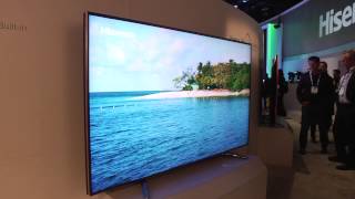 CES 2014 Hisense 4K Ultra HD LED LCD TVs and OLED TVs [upl. by Inobe]