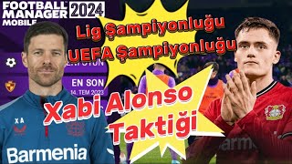 FM 24 MOBİLE Taktik Xabi Alonso Taktiği Gol Rekoru Kırdım FOOTBALL Manager 2024 Mobile Taktik Alonso [upl. by Casi]