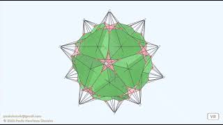 O grande dodecaedro truncado e seu dual  The truncated great dodecahedron and its dual [upl. by Ytteb935]