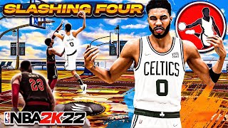 NEW quotSLASHING FOURquot BUILD is OVERPOWERED in NBA 2K22 [upl. by Elysee]