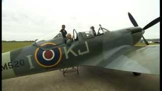 Veteran flies Spitfire for first time since WWII [upl. by Leola]