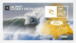 Mens Round 3 to 5  Mirage Daily Highlights  Rip Curl Pro Bells Beach 2013 [upl. by Belter]