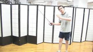 Jump Fleche in Sabre Fencing for Beginners [upl. by Palermo]