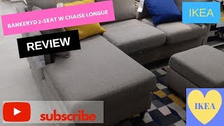 IKEA BANKERYD 2seat sofa w chaise longue review [upl. by Sorensen]