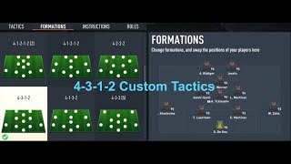 Using 4312 formation  A Unique and Rare combination of custom tactics  Fifa 23 Ultimate Team [upl. by Alilad]