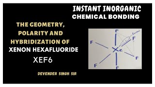 Chemical bonding  The geometry polarity and hybridization of XeF6  NEET [upl. by Leiuqeze]