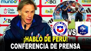 FRANCIA VS CHILE Conferencia de prensa del quottigrequot Ricardo Gareca [upl. by Orion]