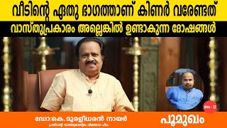 വീടിന്റെ ഏതു ഭാഗത്താണ് കിണർ വരേണ്ടത് വാസ്തുപ്രകാരം അല്ലെങ്കിൽ ഉണ്ടാകുന്ന ദോഷങ്ങൾ [upl. by Tnahs742]